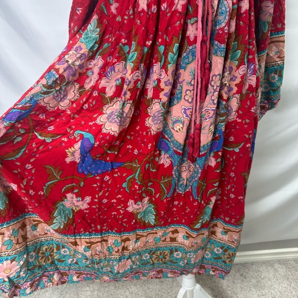 R. Vivimos Womens Long Sleeve Floral Casual Print
Cotton Midi Tunic Dress Size S - Picture 6 of 12